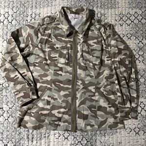 Belle by Kim Gravel XL Camouflage Military Jacket Coat
